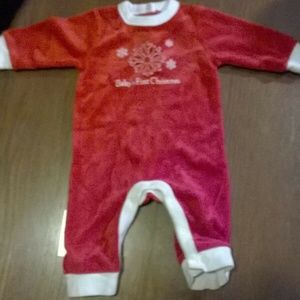 Old Navy Babys First Christmas Romper 3-6 Months